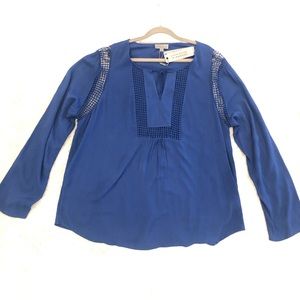 NWT Royal Blue Crochet Top